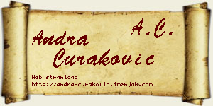 Andra Curaković vizit kartica